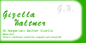 gizella waltner business card